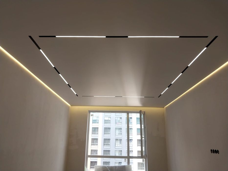 Установка ремонт слив воды натяжных потолков любой сложности