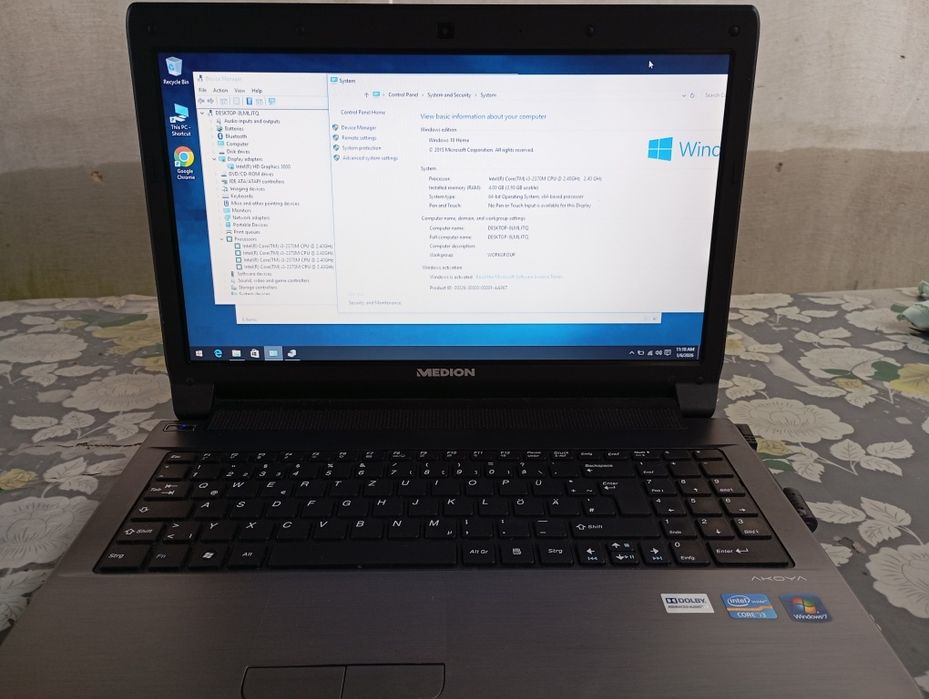 Laptop Medion Akoya i3 2370m