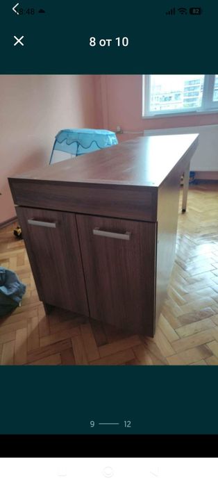 Барплот И шкаф МДФ 18мм. Дъб Какао