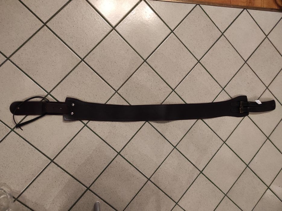 Дизайнерски кожен колан за китара 8 см. Шир. Дължина, регулиран до 130