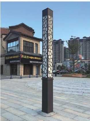 Торшеры, столбы, фонари, светильники с узорами квадрат 10 серия