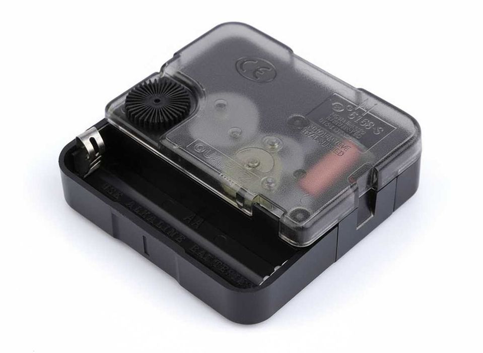 Mecanism quartz silentios pentru ceas de perete fara ticait 5.5x5.5 cm