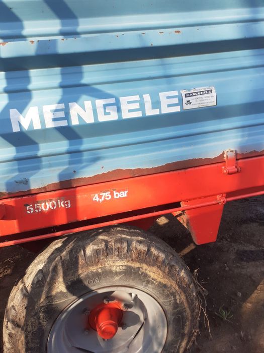 Mig de gunoi,remorca de imprastiat balegar 5.5tone Mengele