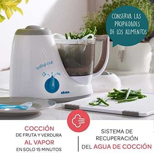 BÉABA Babycook Original – Бебешки кухненски робот 4 в 1, сив/син, 800 мл