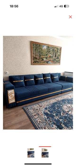 Диван прямой раскладной 3 м. 100000