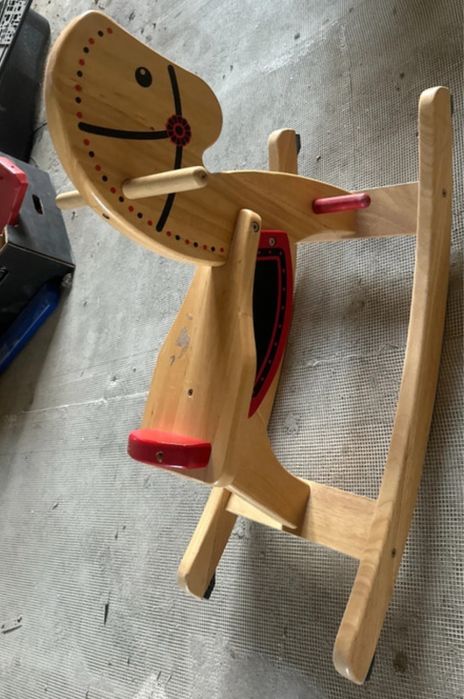 Calut din lemn/balansoar copii