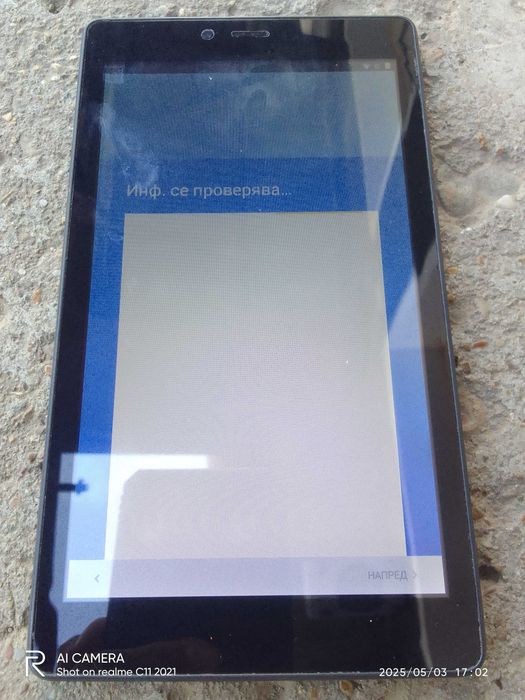 " Alcatel Tab " Запазен и работещ без зарядно идва с калъф