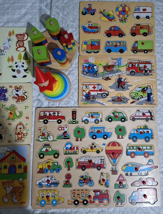 Дървени образователни пъзели