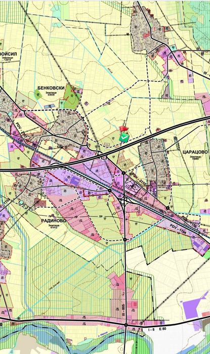 Промишлен парцел 20 декара сменен статут до магистрала Тракия