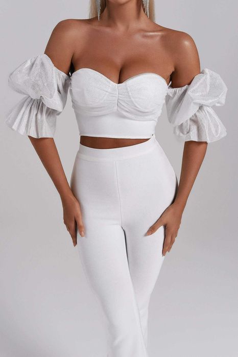 Стилен дамски комплект в бяло Bella Barnett XS