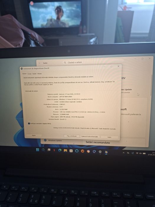 Laptop lenovo generatia 11