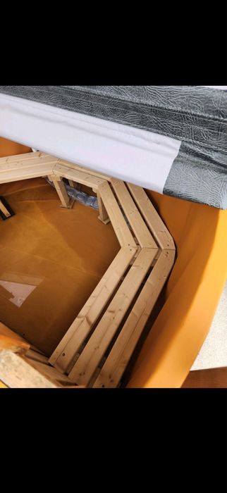 Ciubar lemn cu soba Inox 180cm