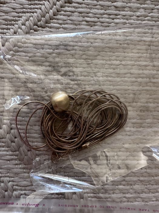 Дамско колие в медено златист цвят