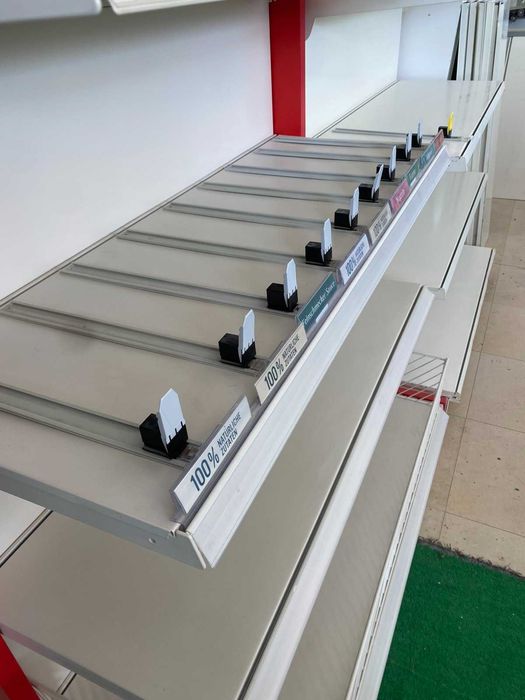 Разделители и пушери за рафтове 45см