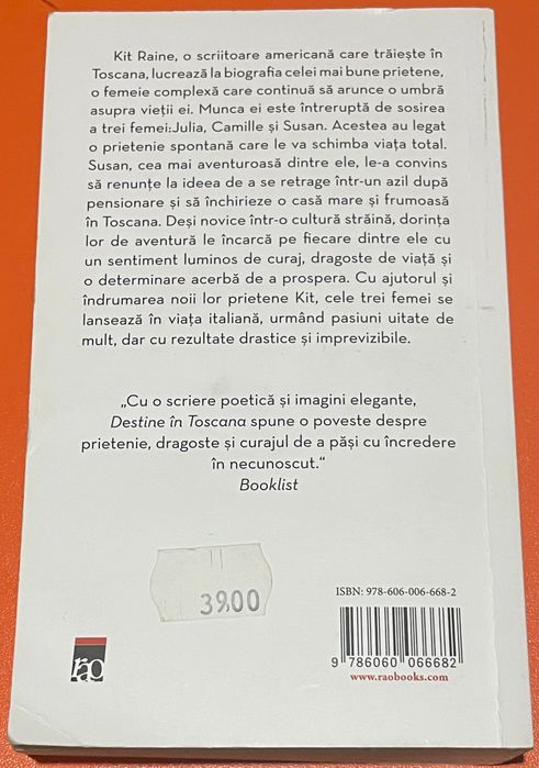 Destine în Toscana, autor: Frances Mayes