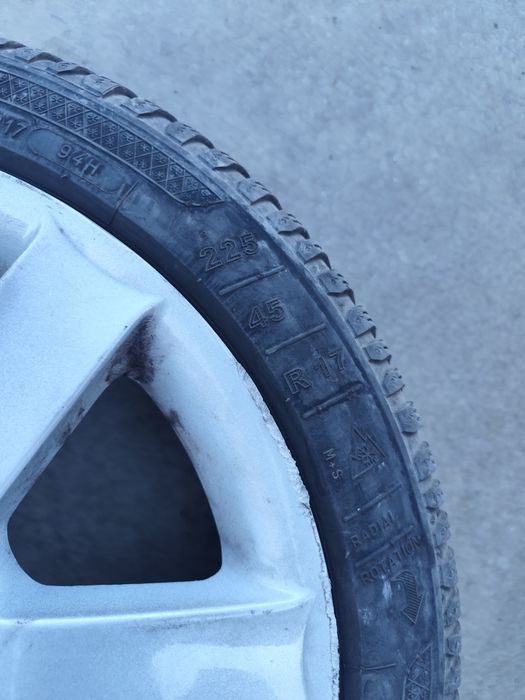 Джанти с зимни гуми BMW 5*120 225/45/17