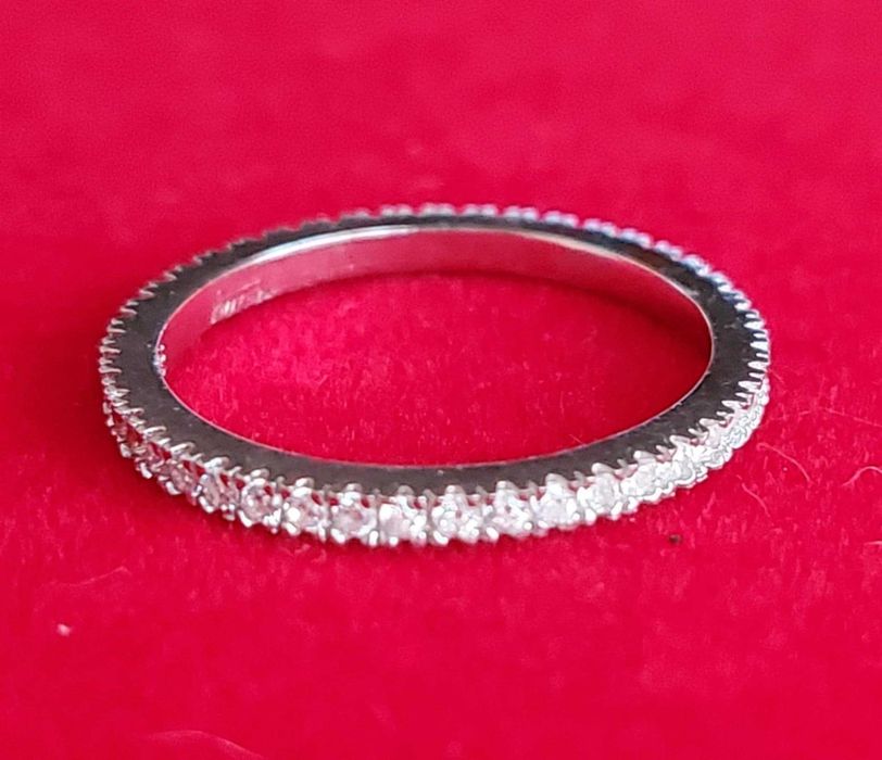 AG88, inel argint 925,tenis, zirconiu alb, nou/marcat