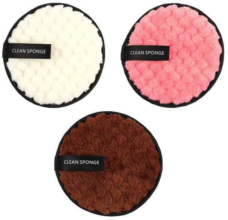 Микрофибърни тампони за почистване на лице и сваляне на грим