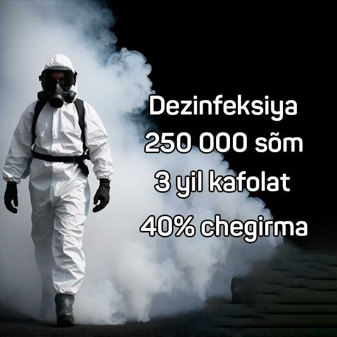 Скидки до -40% Дезинфекция Dezinfeksiya Klop klapa tarakan