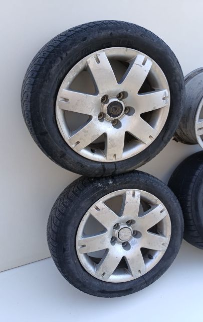 Set jante aliaj 16 Inch, 5 X 112 / 7Jx16H2 205/55 R16 91H Skoda Super