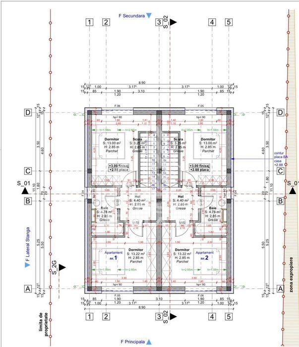 Duplex cu 3 camere, de vanzare, P+M, in Giarmata Vii