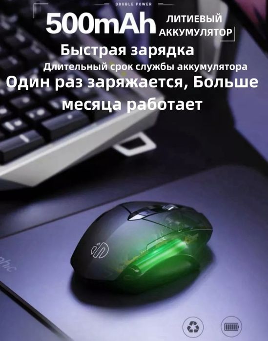 Мышь беспроводная Bluetooth, wi fi