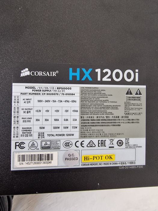 Sursa PC HX1200i Corsair