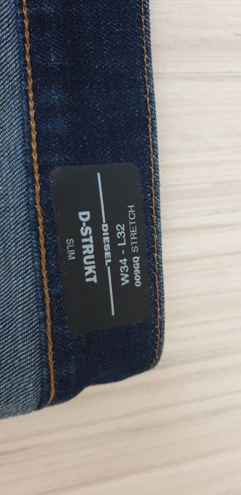Diesel D - Struct Slim Fit Mens Size 34/32 НОВО! ОРИГИНАЛ! Мъжки Дънки