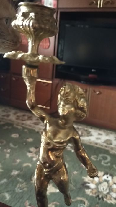 Бронзовый подсвечник