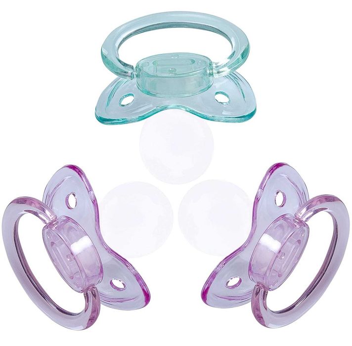 Set 72 suzete, biberon din Silicon, ortodontica, multicolor