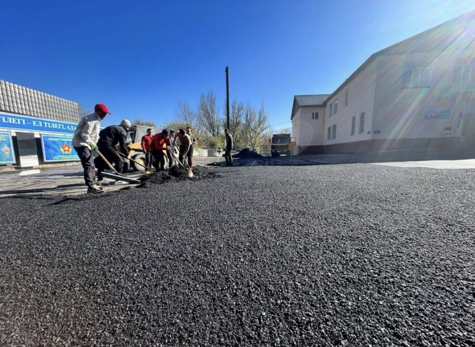 Асфальтирования, укладка асфальта