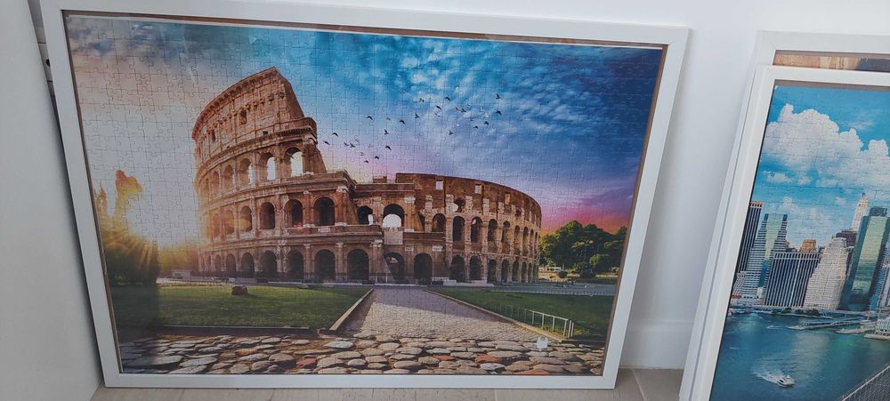 Tablouri din puzzle inramate