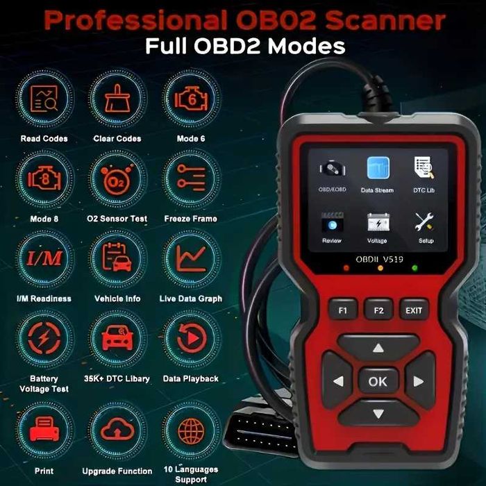 Tester Diagnoza auto profesionala DiagPro v519