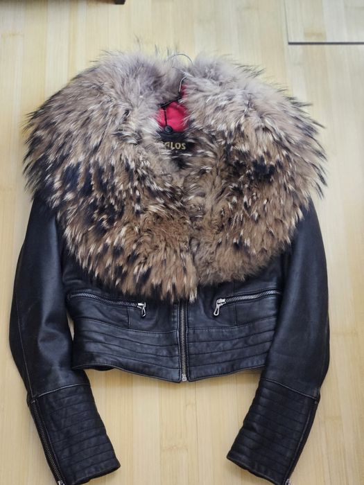 Дамско късо кожено яке