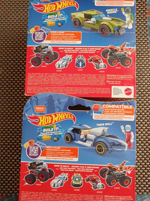 Конструктор- машинка,фигурка водителя Hot Wheels