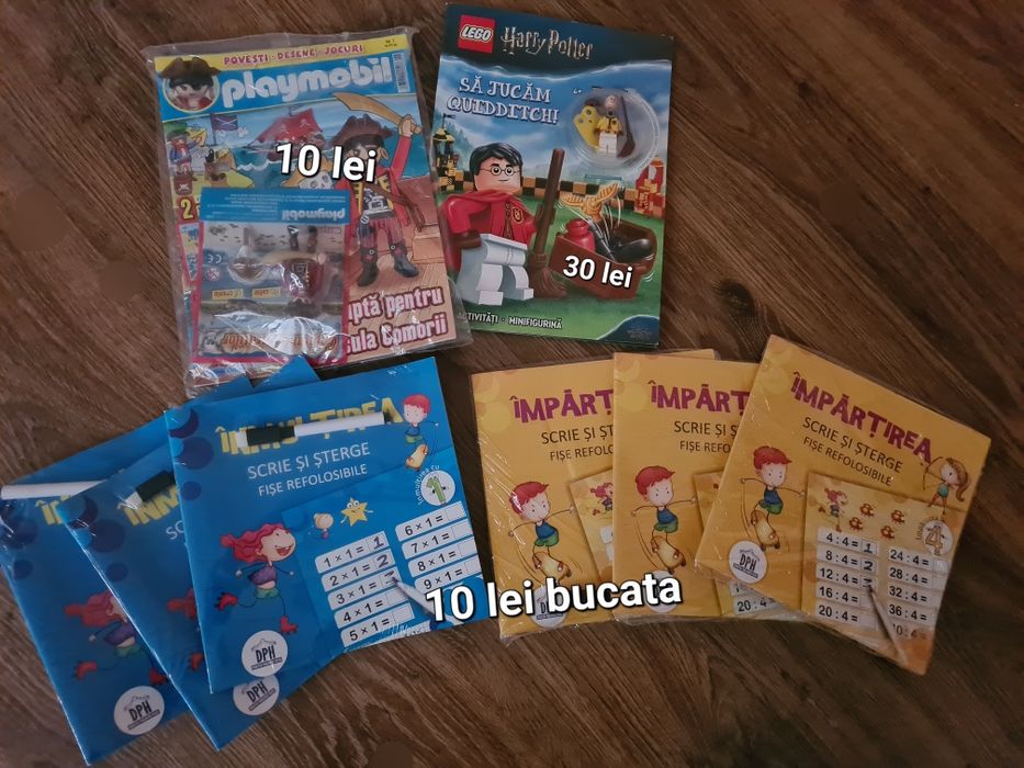 Revista cu personaje playmobil, impartite, înmulțir