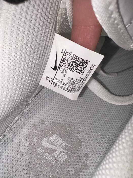 Nike Air Force 42 Noi Alb Albi