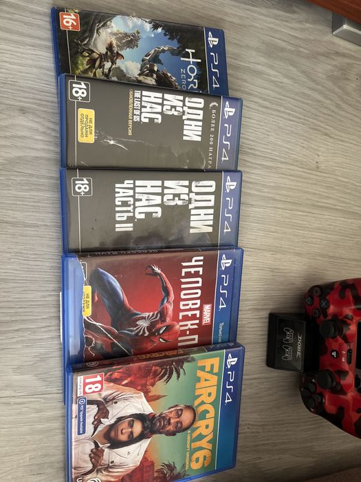 PS4 Fat 500GB + 10 игр (диски) | Отличный комплект