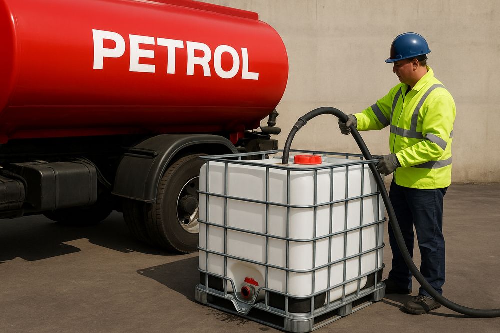 Бидони 1000 литра 1 тон съдове за вода гориво вино цистерна