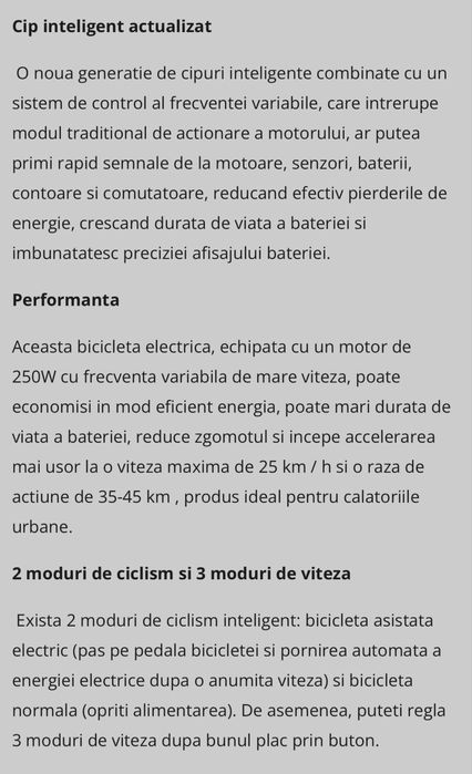 Super oferta! VAND BICICLETA electrica, pliabila