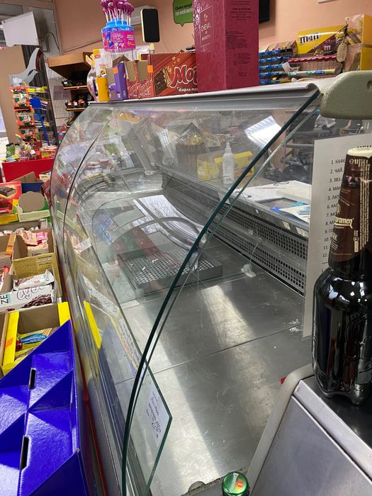 Хладилна витрина за магазин,ъглова