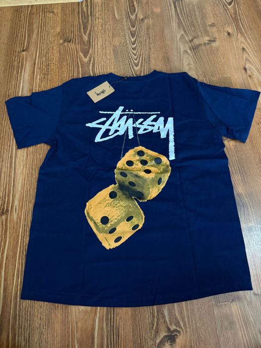 tricou stussy zar albastru