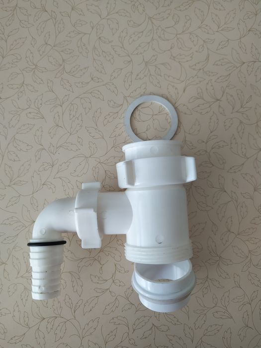 Сифон-отвод на стиральную машинку, сифон-труба, колено