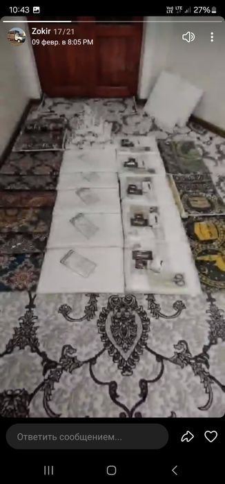 Kafanlik dostavka oq surp  komplekt paranji mirsak malla