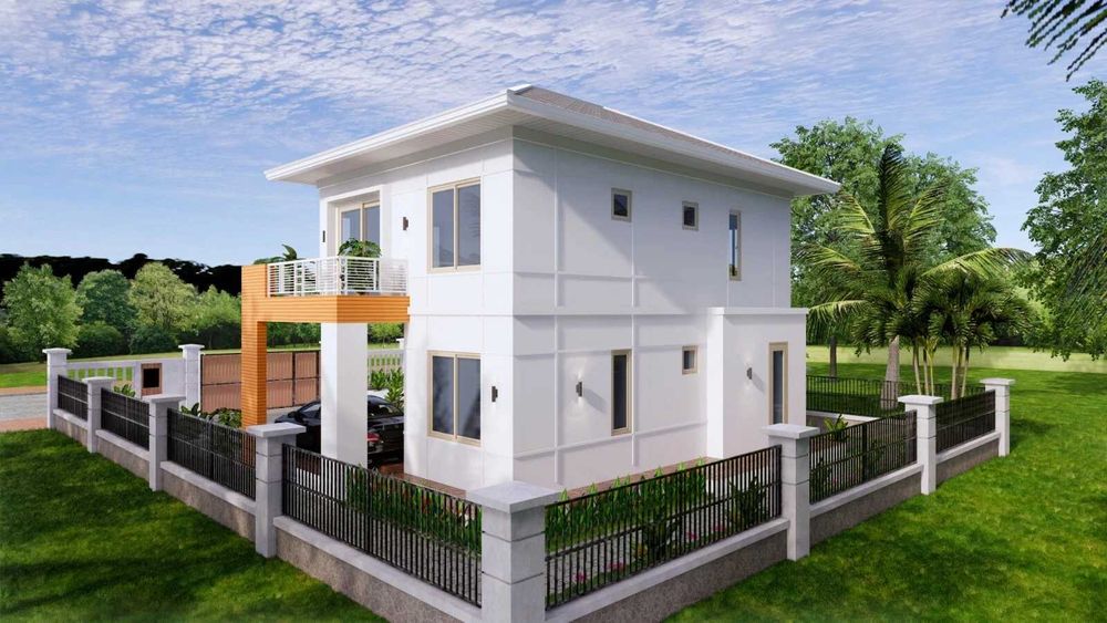 НА ИЗПЛАЩАНЕ - Двуетажна сглобяема къща с 4 спални, 156 кв. м