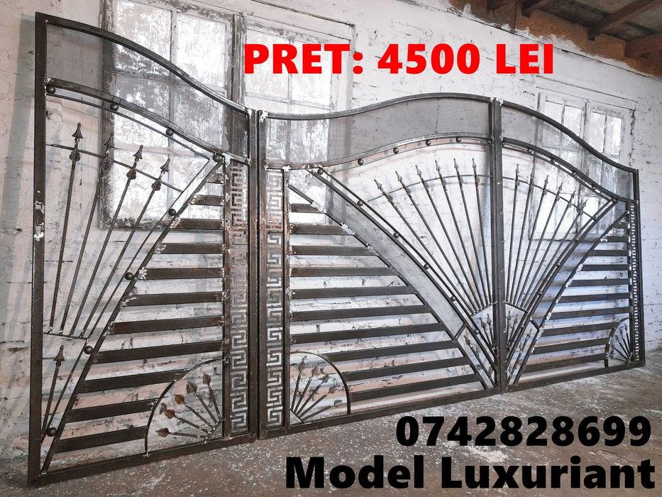 OFERTĂ! Porti Din 100% Fier Forjat Si Tabla Traforata De Vanzare