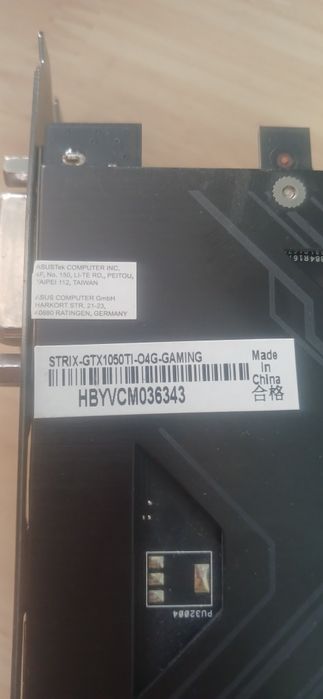 GTX 1050ti 4gb asus идекарта