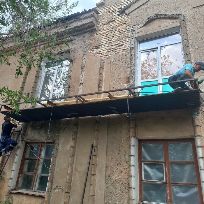 ремонт балкон и замена плит