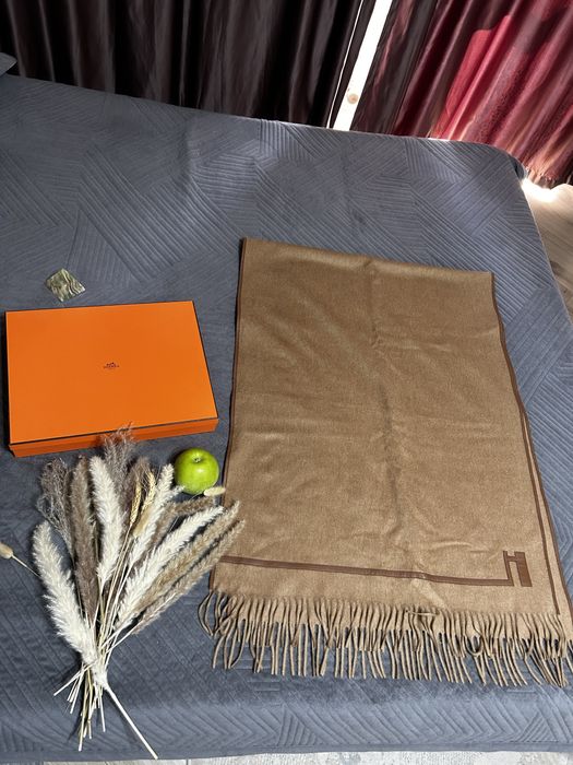 Палантин Hermès Paris оригинал (верблюжья шерсть)