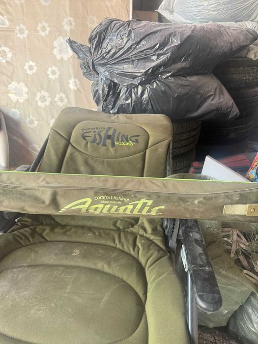 Кресло рыболовное и удочка